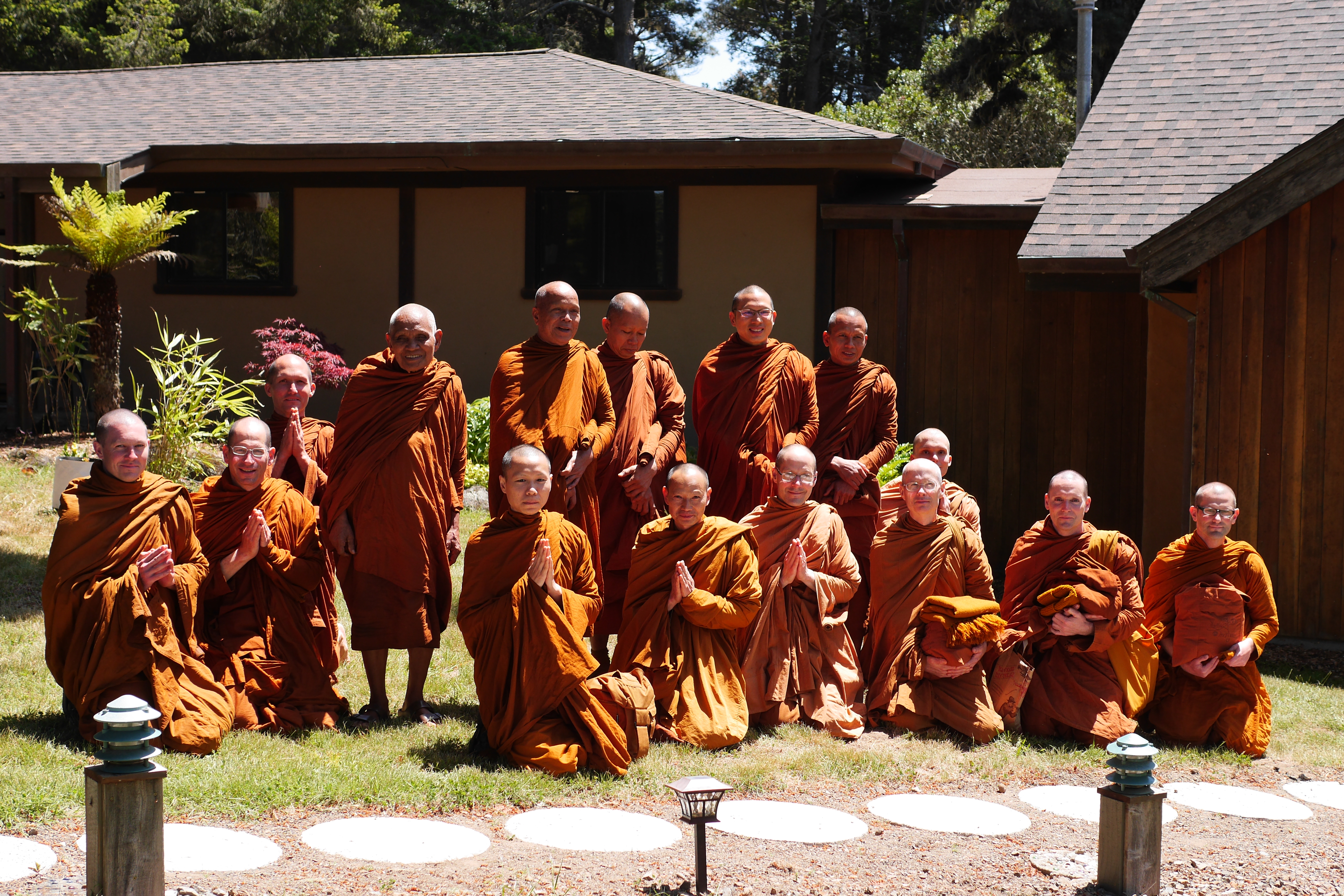 Luang Por Liem and Luang Por Jundee Visit
